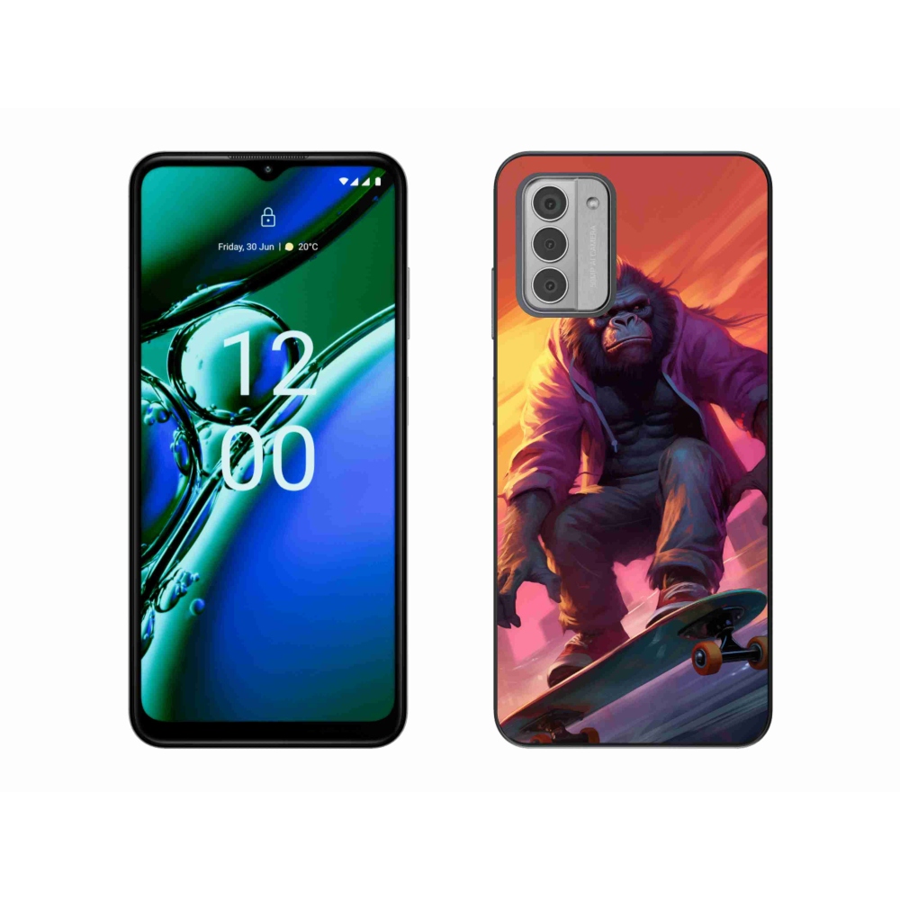 Zselés borítás mmCase a Nokia G42-hez - gorilla a gördeszkán