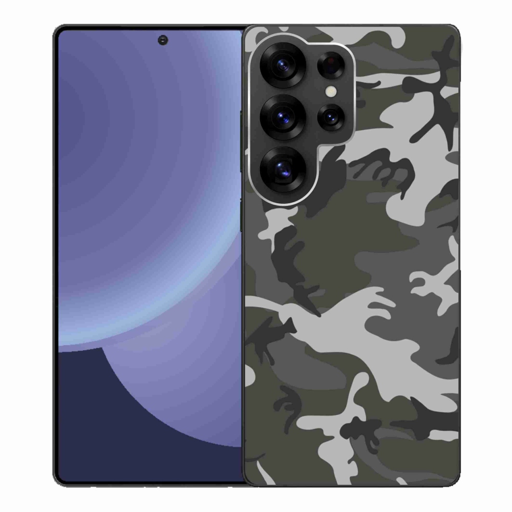 Zselés borítás mmCase Samsung Galaxy S25 Ultra készülékhez - álcázott minta