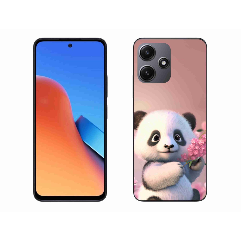 Gél borító mmCase a Xiaomi Redmi 12 5G-hez - aranyos panda