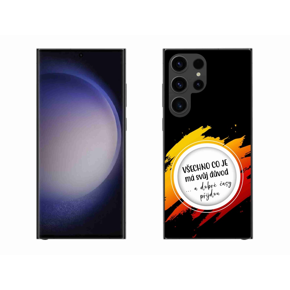 Gél borítás mmCase Samsung Galaxy S23 Ultra 5G - idézet 3 fekete háttér