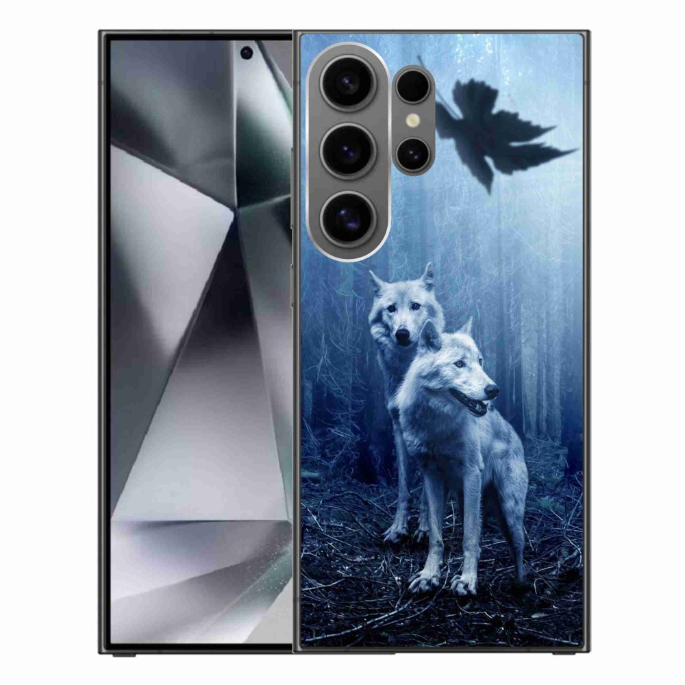 Zselés borítás mmCase Samsung Galaxy S24 Ultra készülékhez - farkasok az erdőben