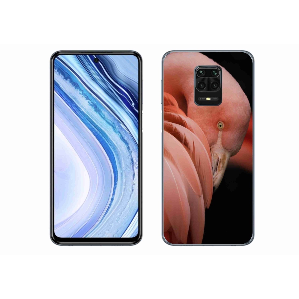 Gél borítás mmCase a Xiaomi Redmi Note 9S-hez - flamingó 3