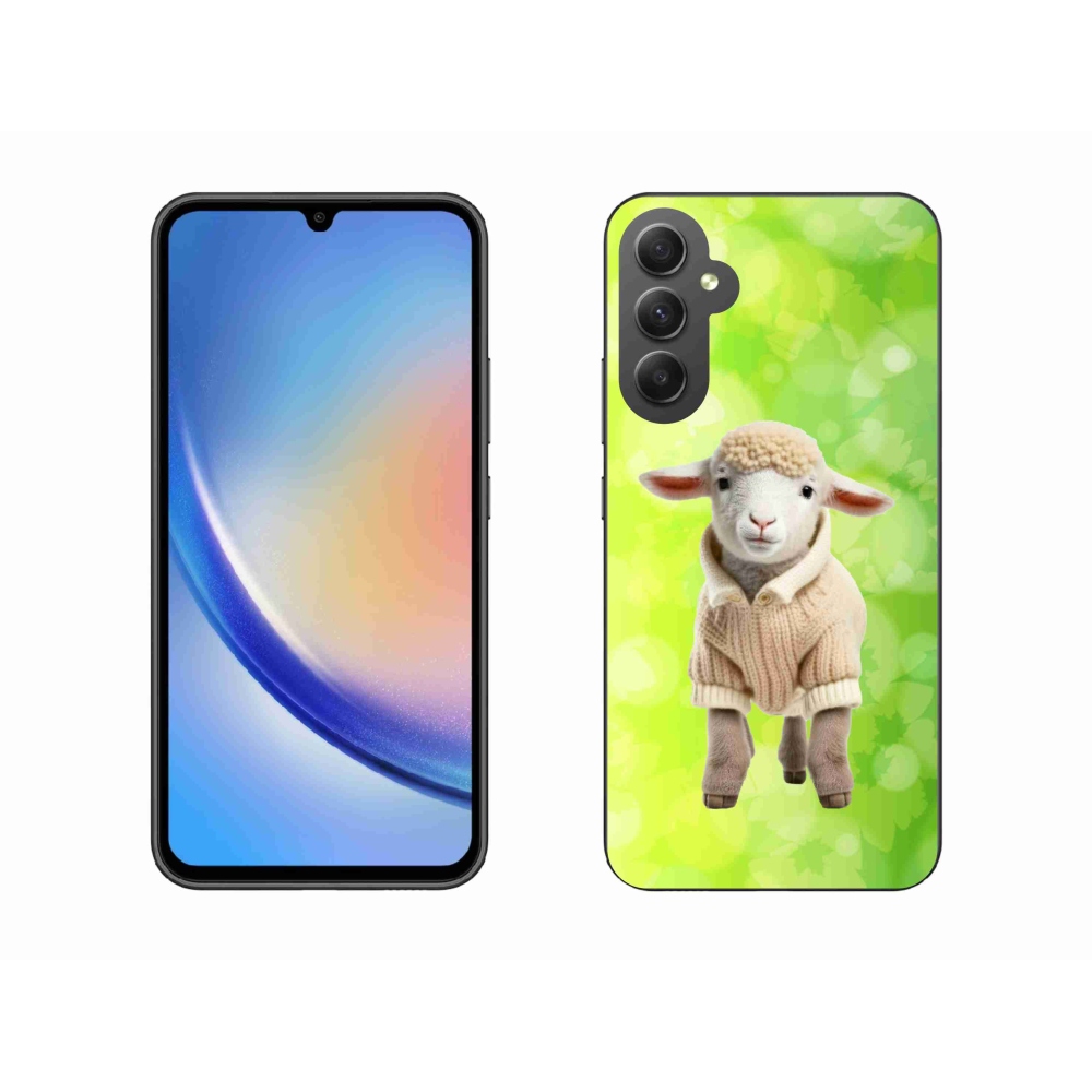 Zselés borítás mmCase Samsung Galaxy A34 5G - bárány pulóverben