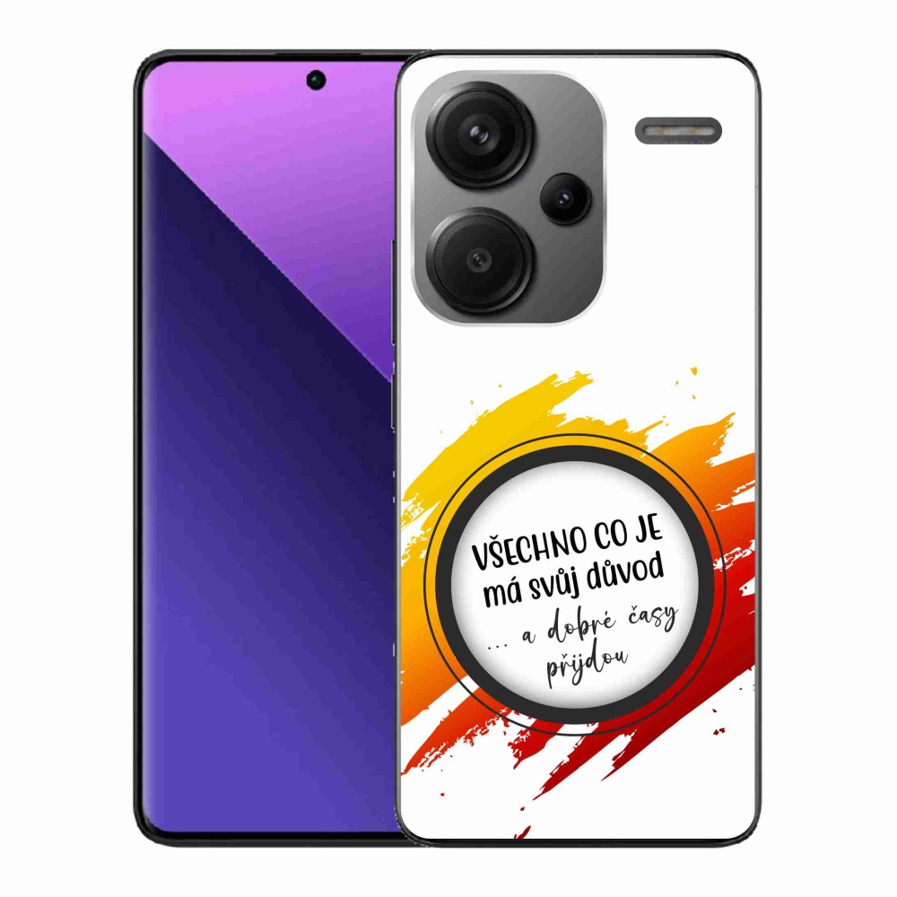 Gél borítás mmCase a Xiaomi Redmi Note 13 Pro+ 5G - idézet 3 fehér háttérrel