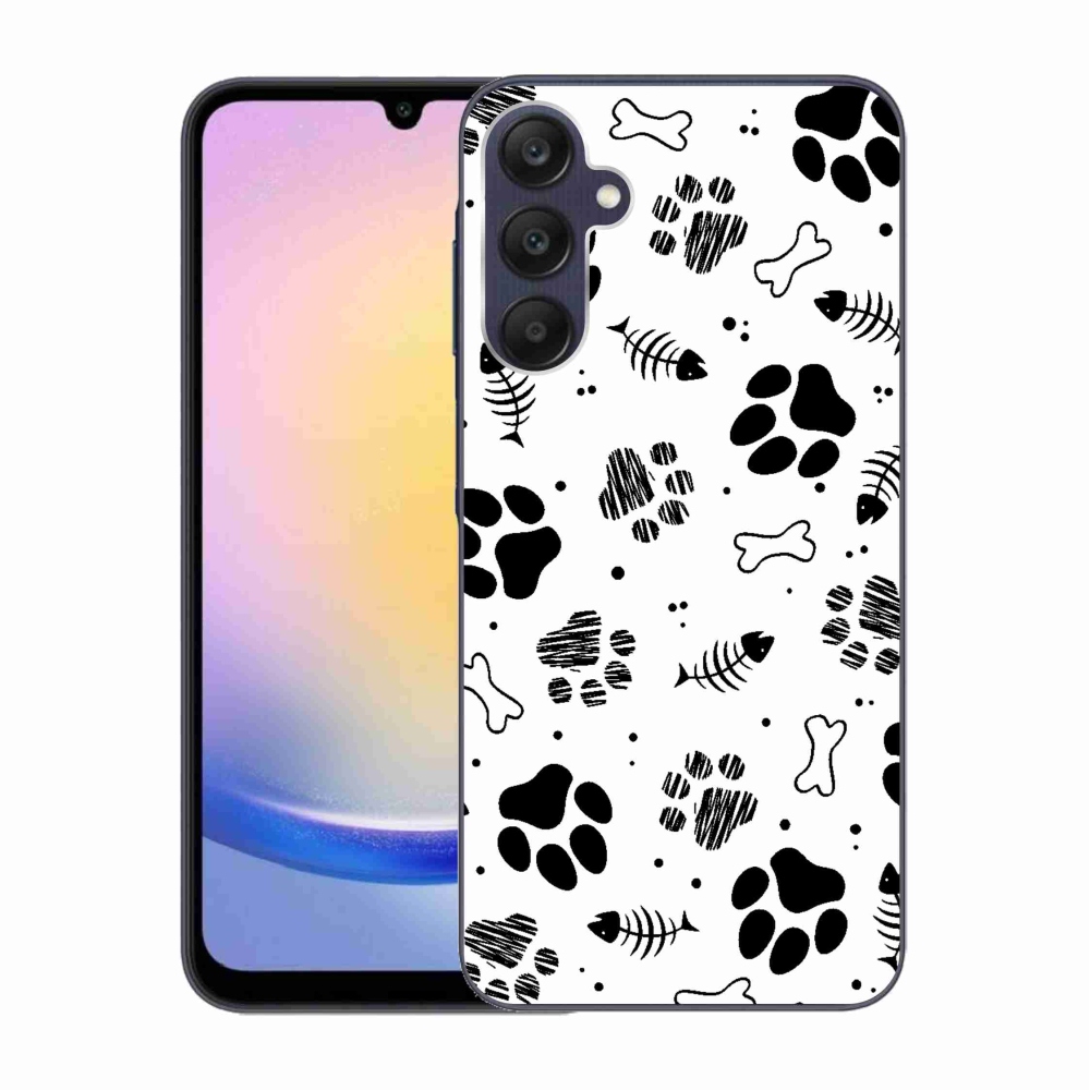 Zselés borítás mmCase Samsung Galaxy A25 5G - kutyamancsok 1