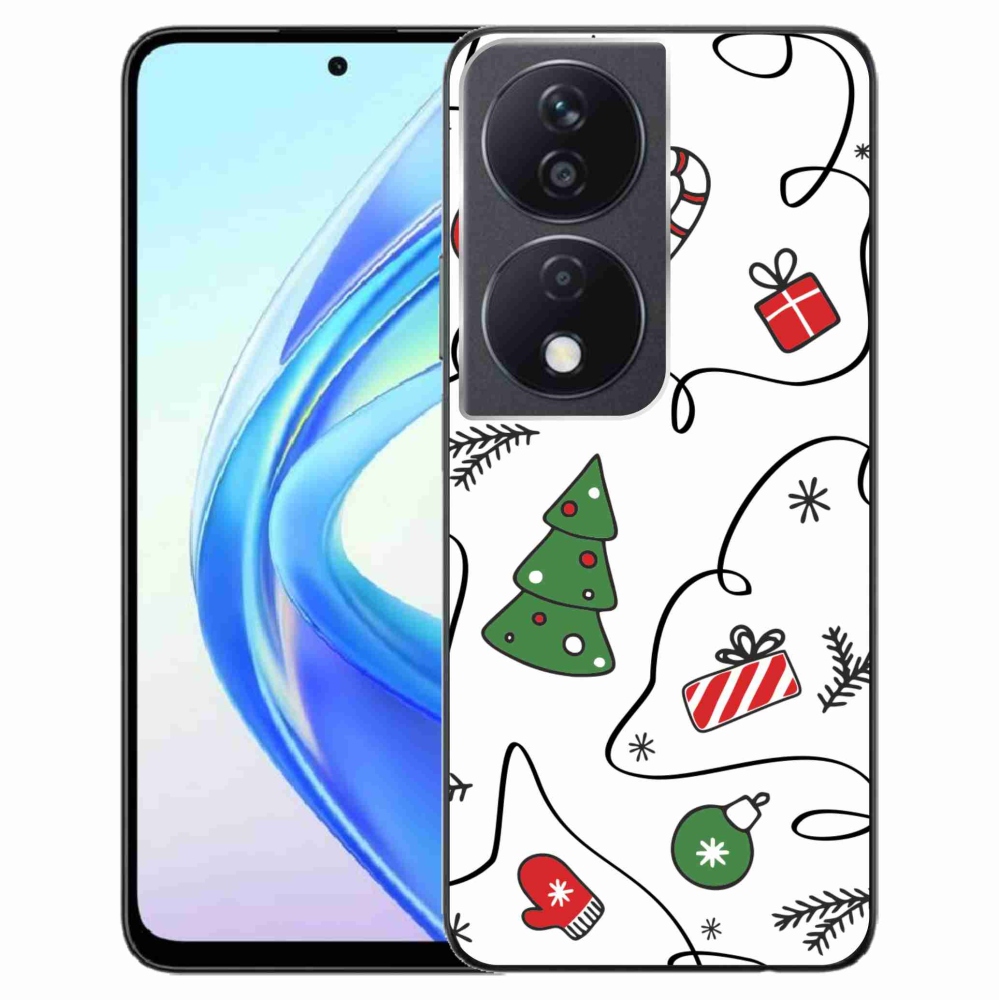 Gél borító mmCase a Honor X7b/Honor 90 Smart készülékhez - karácsonyi motívumok