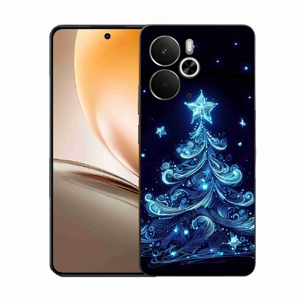 Gél borítás mmCase a Realme 14 5G-hez - neon karácsonyfa 4