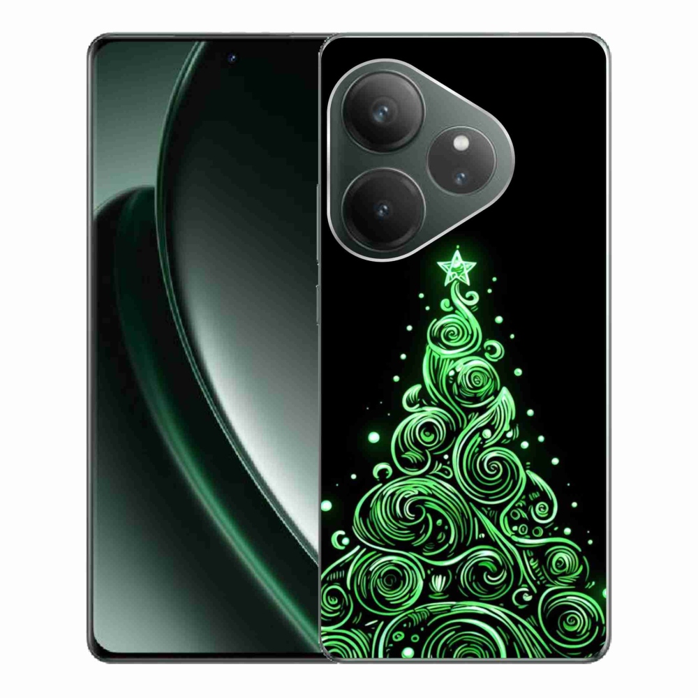 Gél borítás mmCase a Realme GT 6 5G/GT 6T 5G - neon karácsonyfa 3