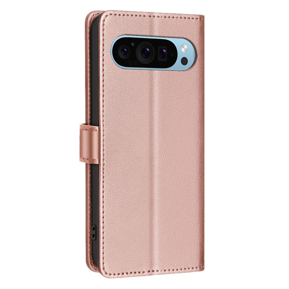 BNF könyv tok Google Pixel 9/9 Pro készülékhez - rózsaarany
