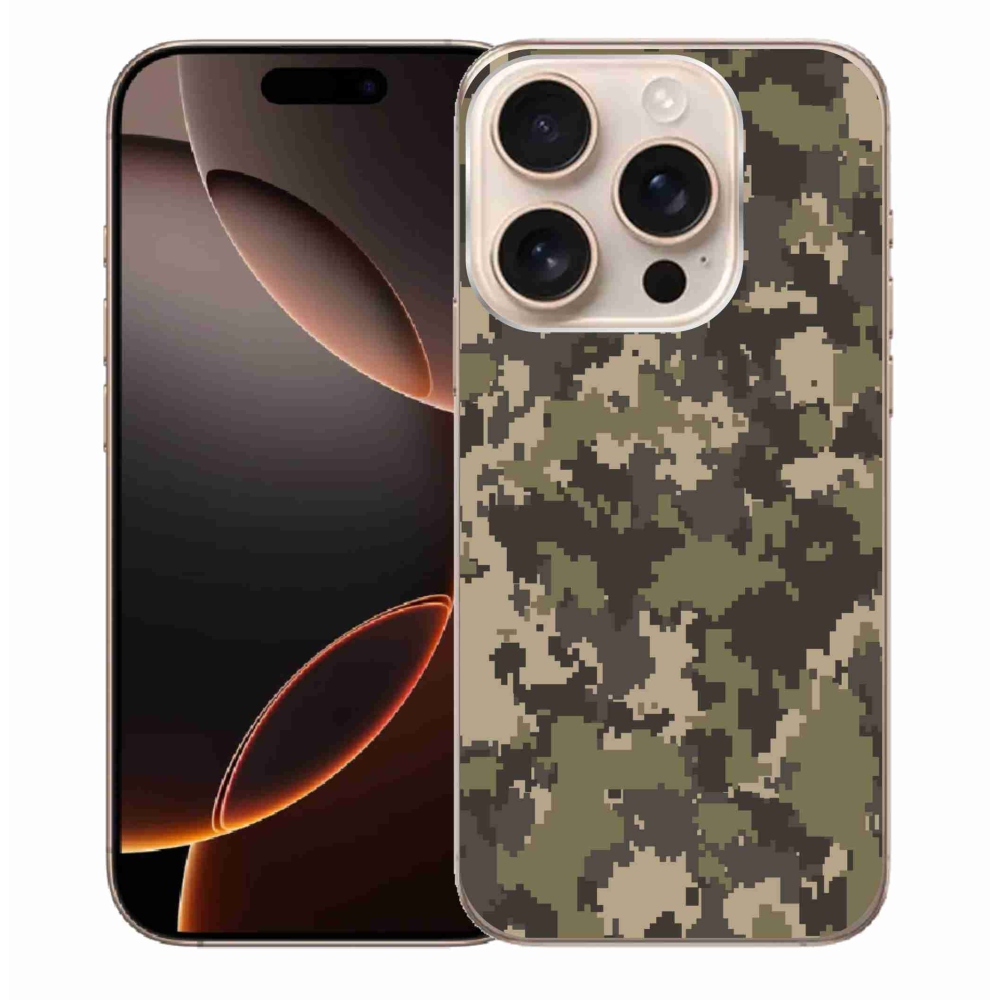 Zselés borítás mmCase iPhone 16 Pro Max készülékhez - terepszínű minta 12