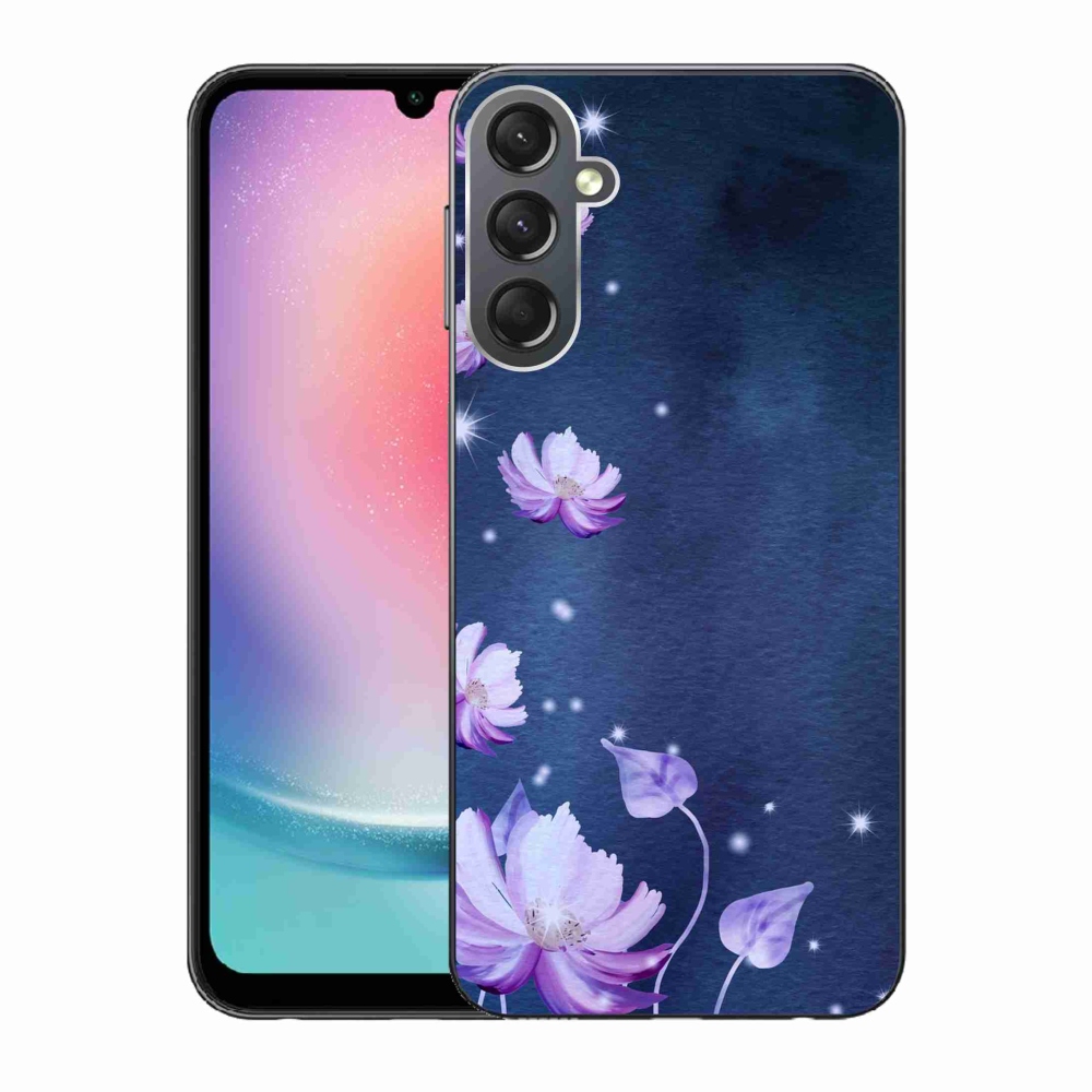 Gél tok mmCase a Samsung Galaxy A24 készülékhez - hulló virágok
