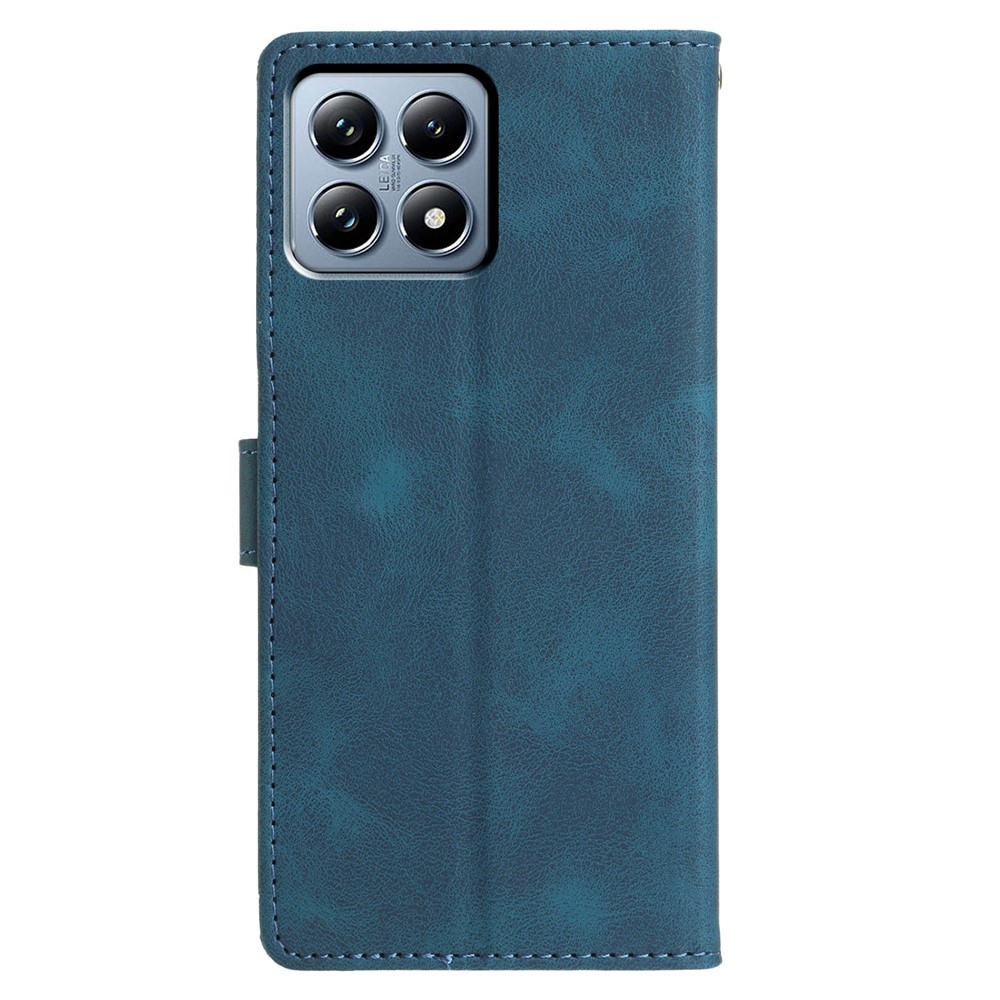 Háromszögek könyvtáska Xiaomi 15T Pro-hoz - kék