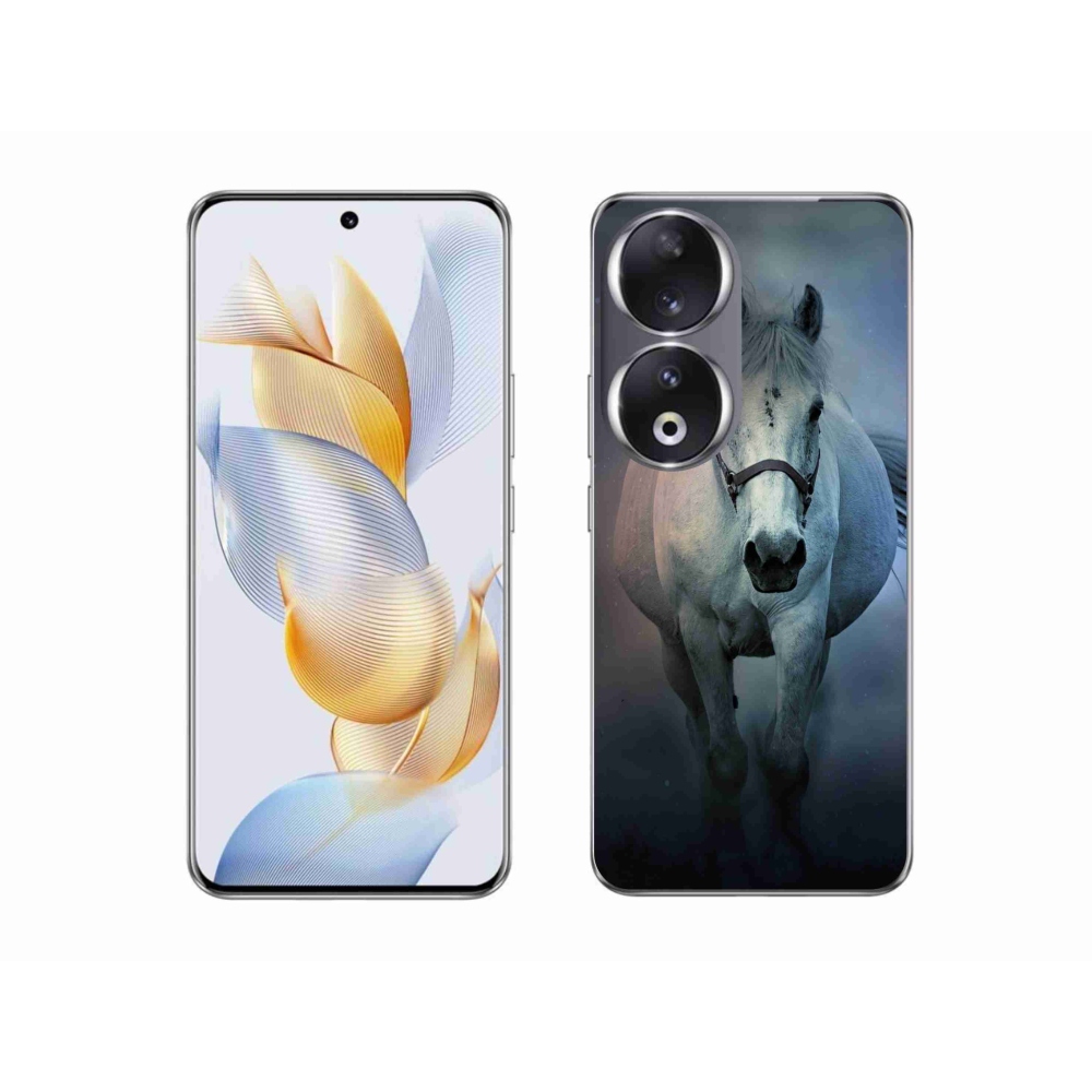 Gél tok mmCase a Honor 90 számára - futó fehér ló