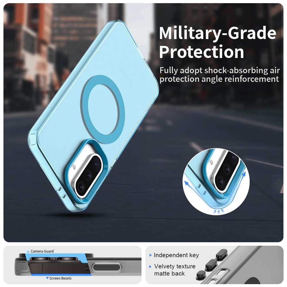 Candy zselés tok MagSafe-val a Samsung Galaxy A36 5G/A56 5G készülékhez - kék