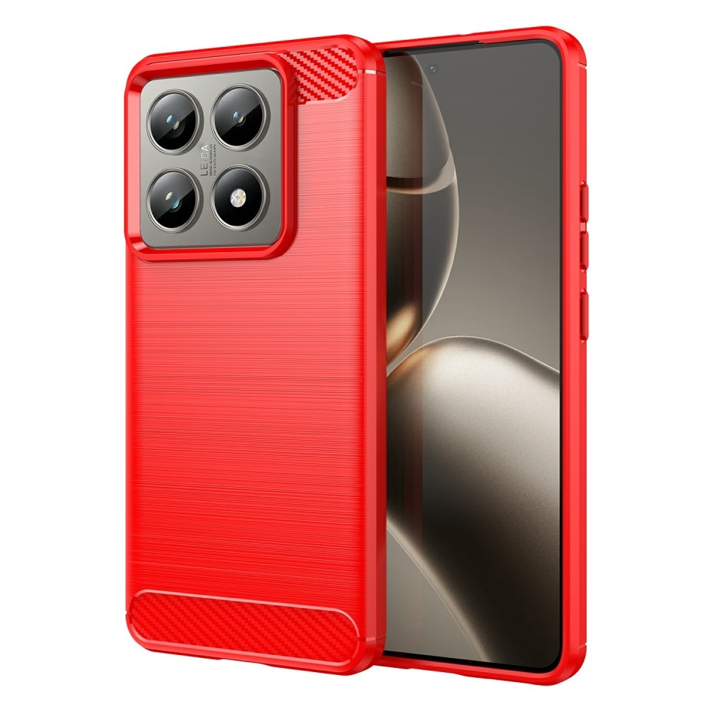 Szénálló zselés tok Xiaomi 14T/14T Pro készülékhez - piros