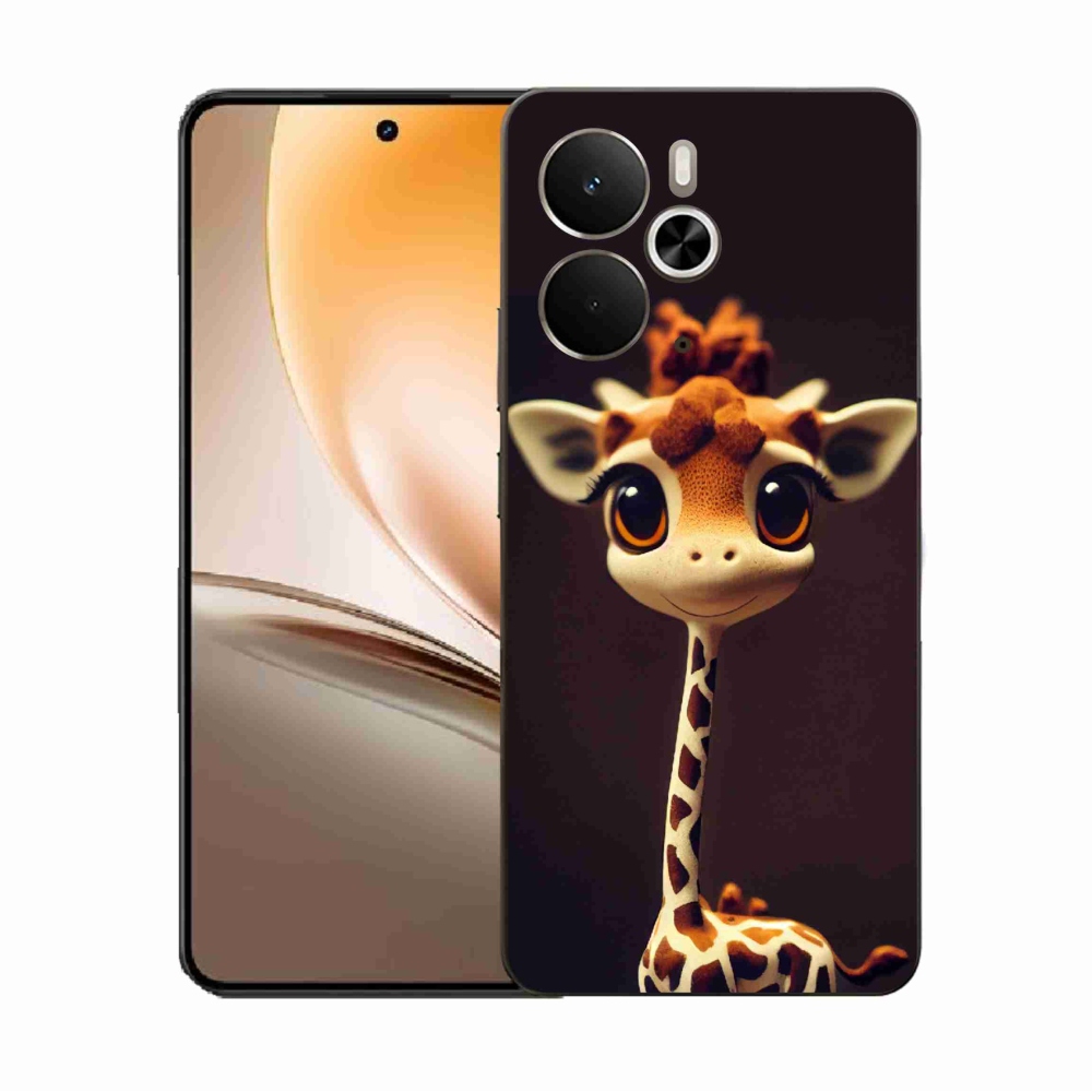 Gél borítás mmCase a Realme 14 5G készülékhez - kis zsiráf