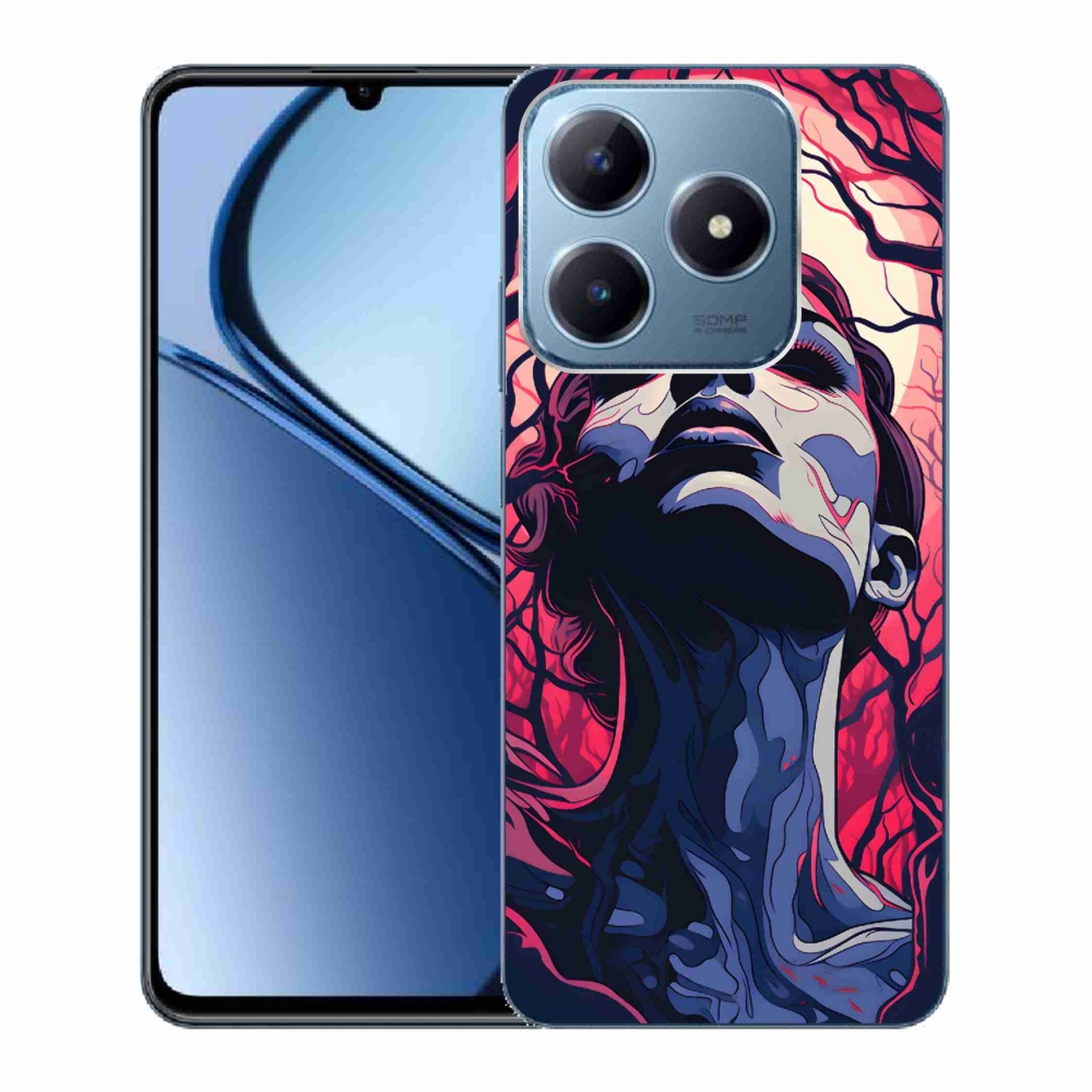 Gél borítás mmCase a Realme C63 készülékhez - absztrakt arc