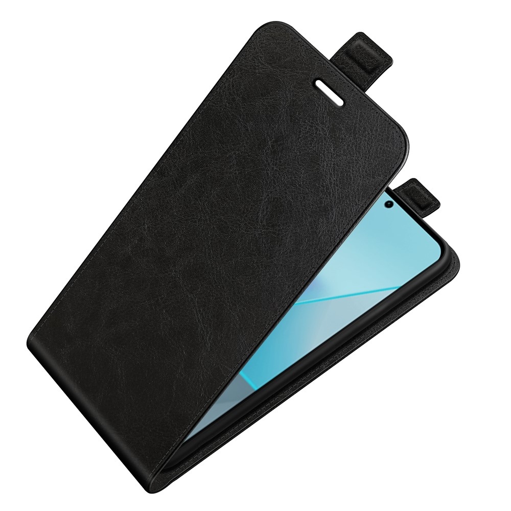 Függőleges flip tok Xiaomi Redmi Note 13 Pro 5G/Poco X6 5G számára - fekete