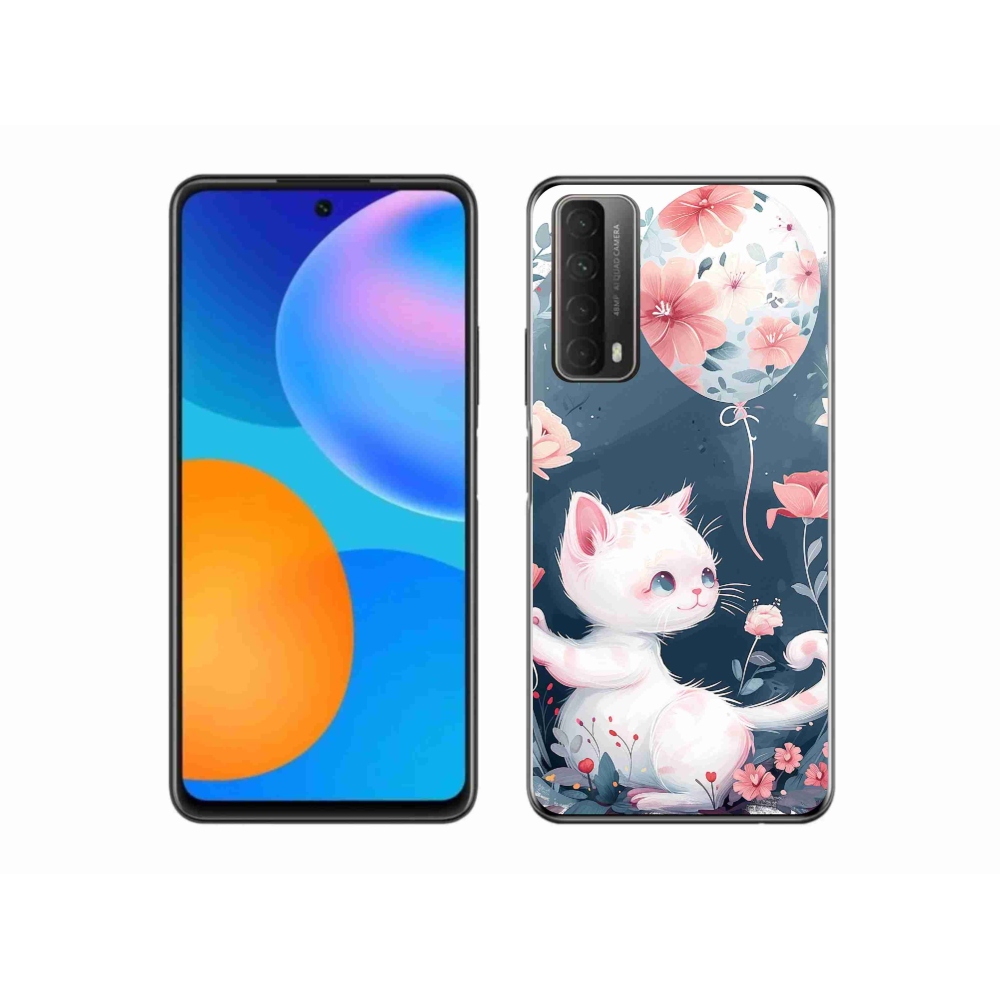 Gél borítás mmCase a Huawei P Smart (2021) - cica lufival