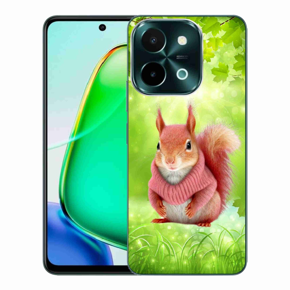Zselés borítás mmCase a Vivo Y28-hoz - mókus pulóverben