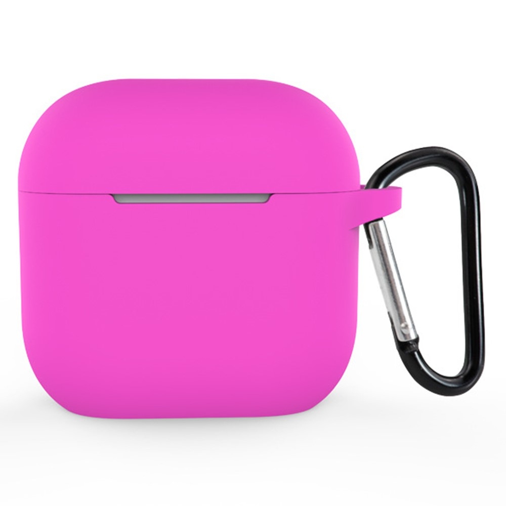 Hüvelyes szilikon tok az Apple AirPods 4 készülékhez - rózsaszínű