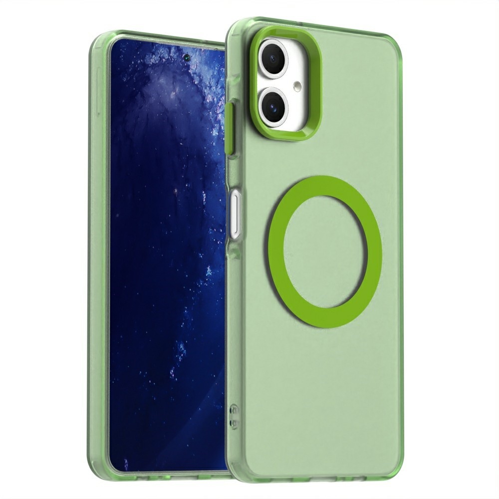 Candy zselés tok MagSafe-val a Samsung Galaxy A06 4G készülékre - zöld