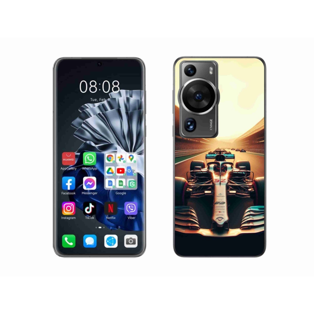 Zselés borítás mmCase a Huawei P60 Pro készülékhez - formula 1