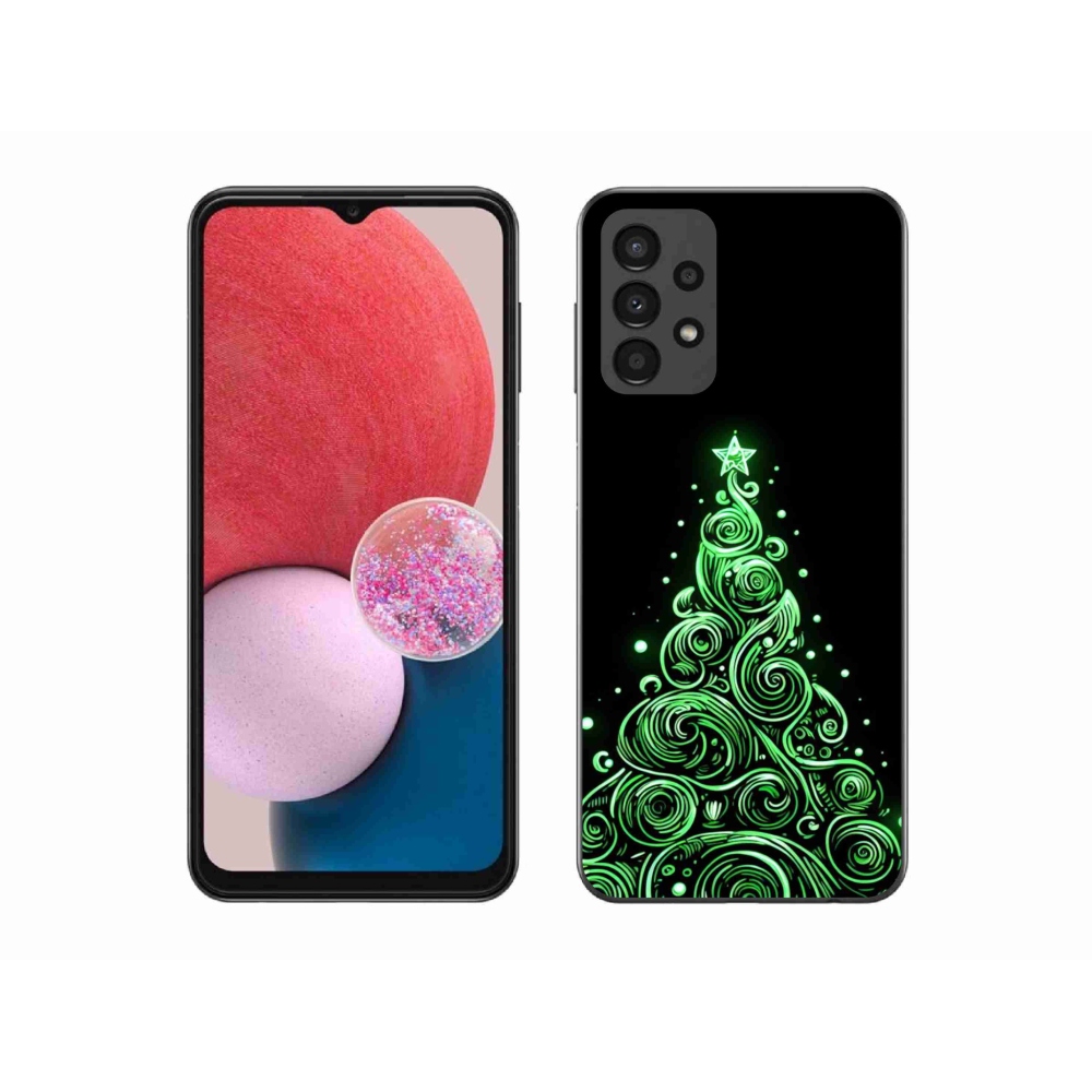 Gél borítás mmCase Samsung Galaxy A13 4G - neon karácsonyfa 3
