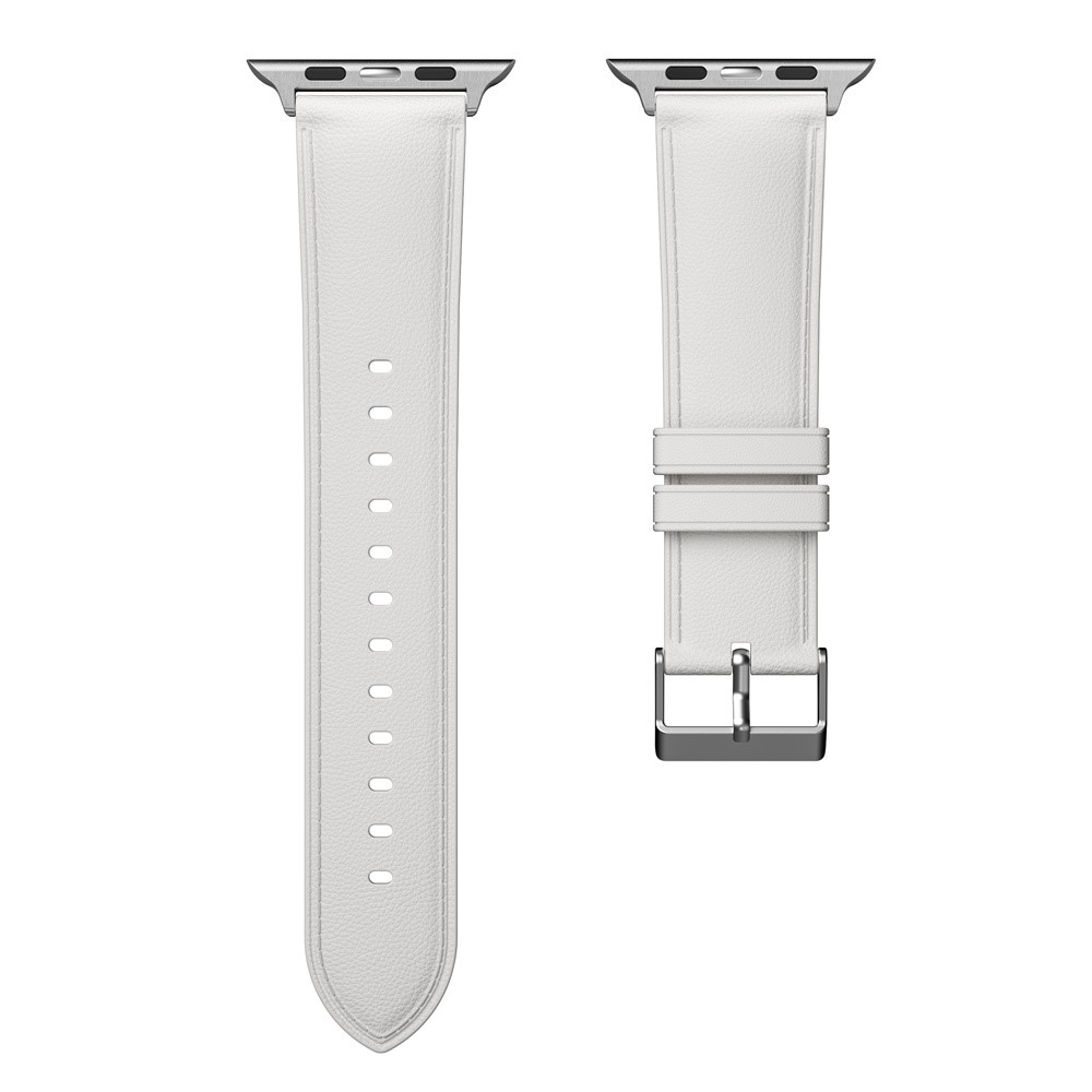 Stitch zselés szíj Apple Watch Ultra/Ultra 2 49mm/SE/SE 2022/2023 44mm/9/8/7 45mm/6/5/4 44mm/3/2/1 42 mm-es Apple Watch Ultra/Ultra 2 órához - bézs színű