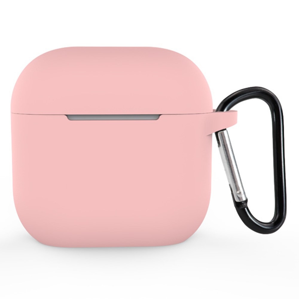 Hüvelyes szilikon tok Apple AirPods 4 készülékhez - rózsaszín