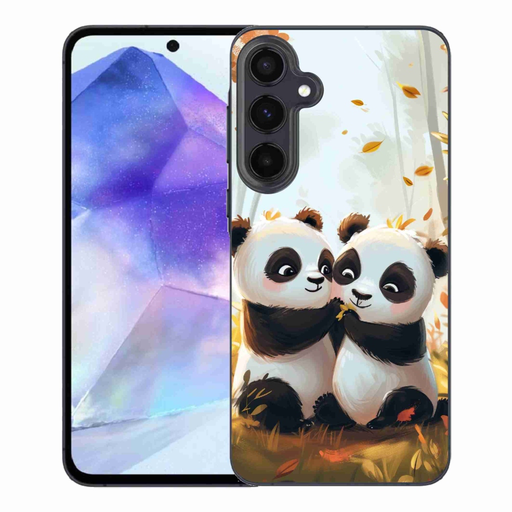 Zselés borítás mmCase Samsung Galaxy A55 5G - pandák