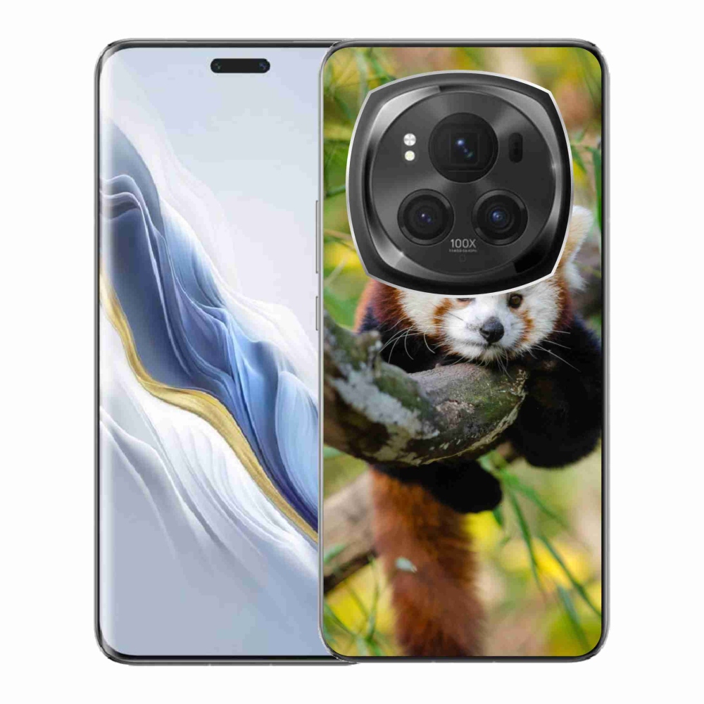 Zselés borítás mmCase a Honor Magic 6 Pro 5G készülékhez - pandavörös