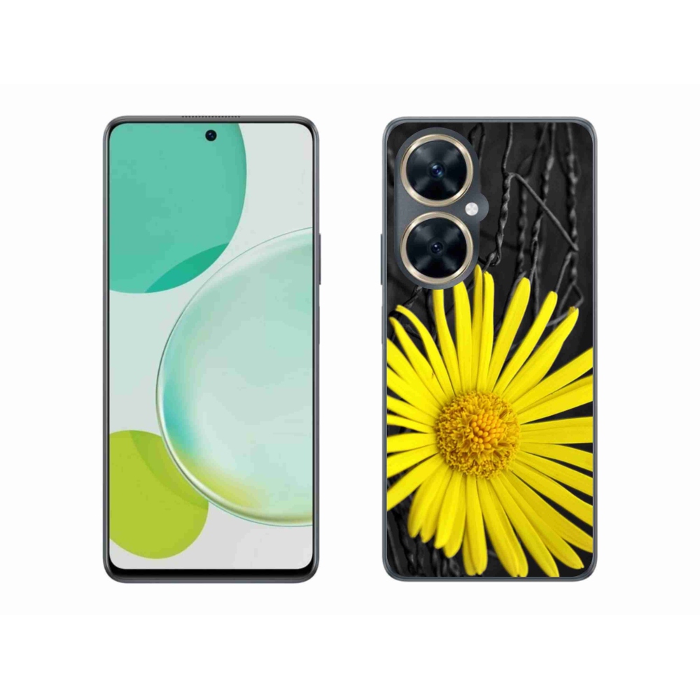 Gél borítás mmCase a Huawei Nova 11i készülékhez - sárga virág