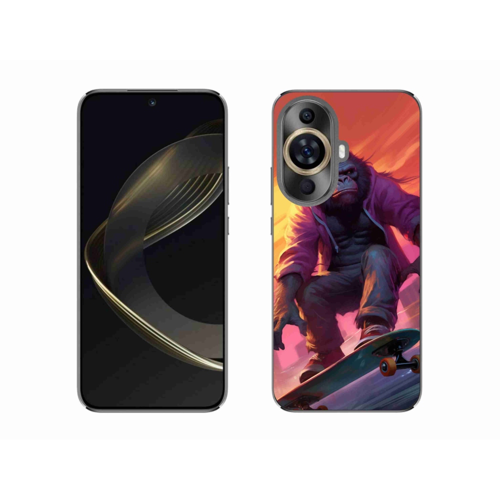 Gél borítás mmCase a Huawei Nova 11-hez - gorilla a gördeszkán