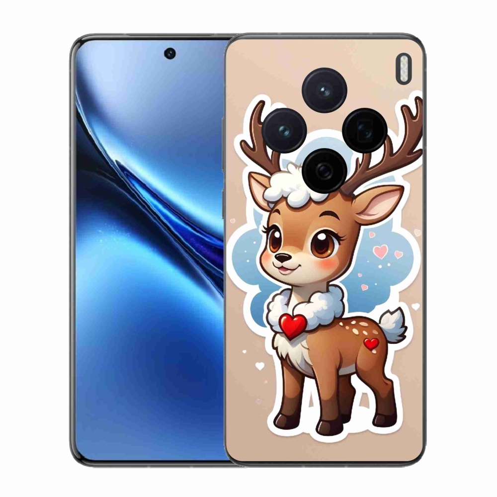 Zselés borítás mmCase a Vivo X200 5G készülékhez - rajzfilm rénszarvas