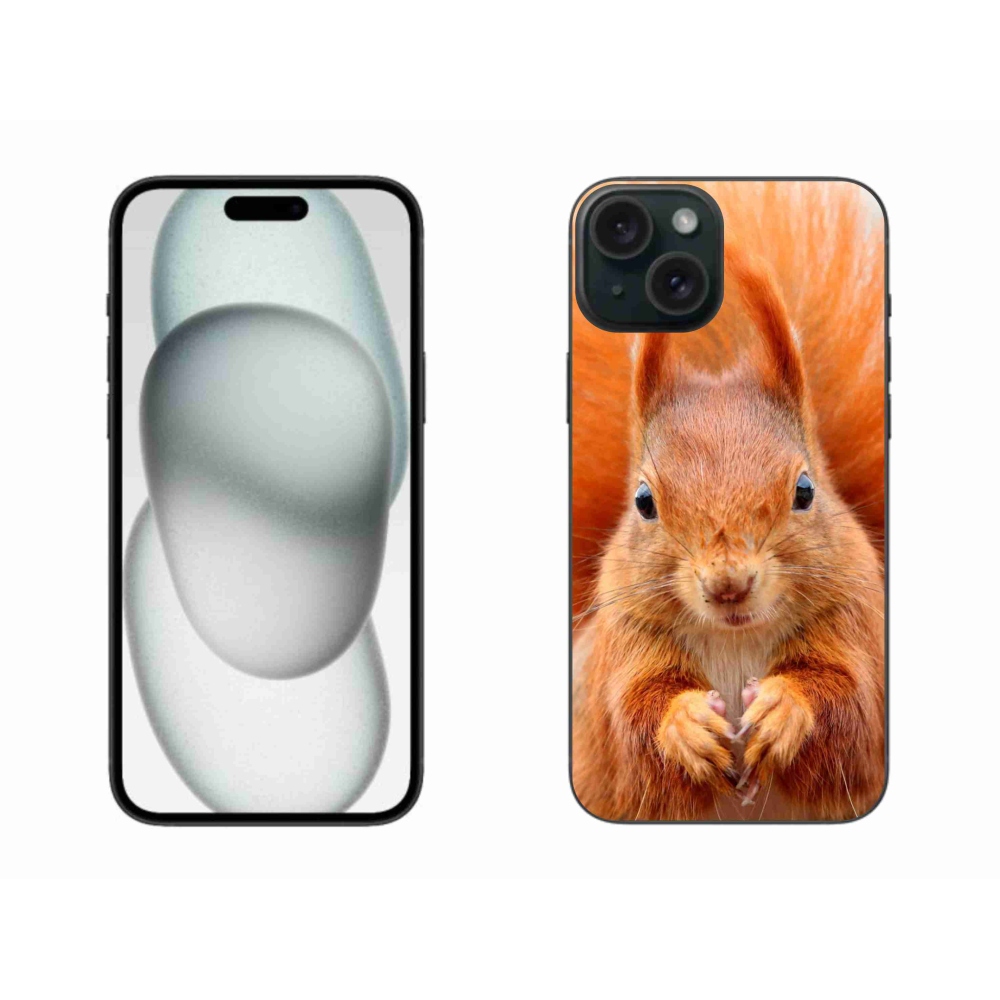 Zselés borítás mmCase iPhone 15 Plus készülékhez - mókus