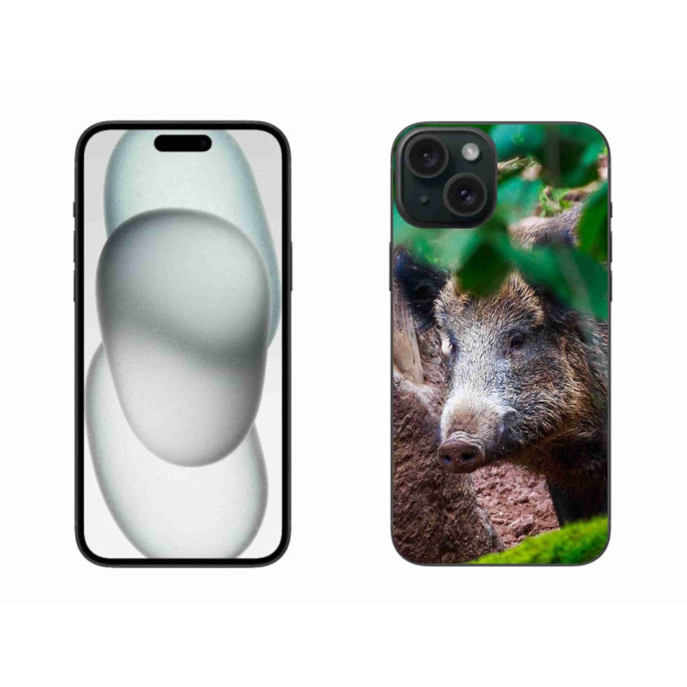 Zselés borítás mmCase iPhone 15 Plus készülékhez - vaddisznó