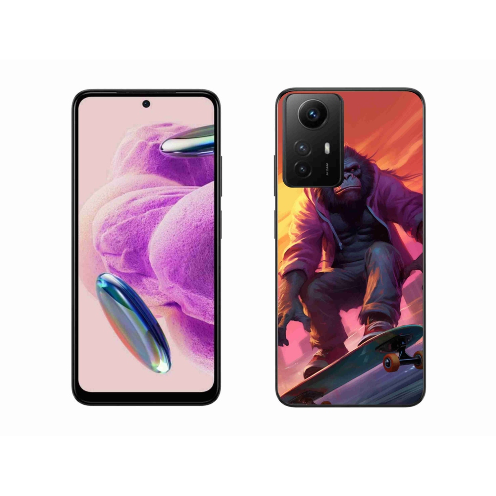 Gél borítás mmCase a Xiaomi Redmi Note 12S-hez - gorilla a gördeszkán
