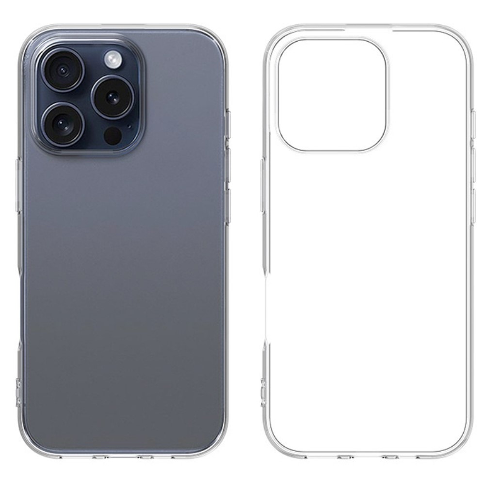Átlátszó zselés tok iPhone 16 Pro Max készülékhez - átlátszó