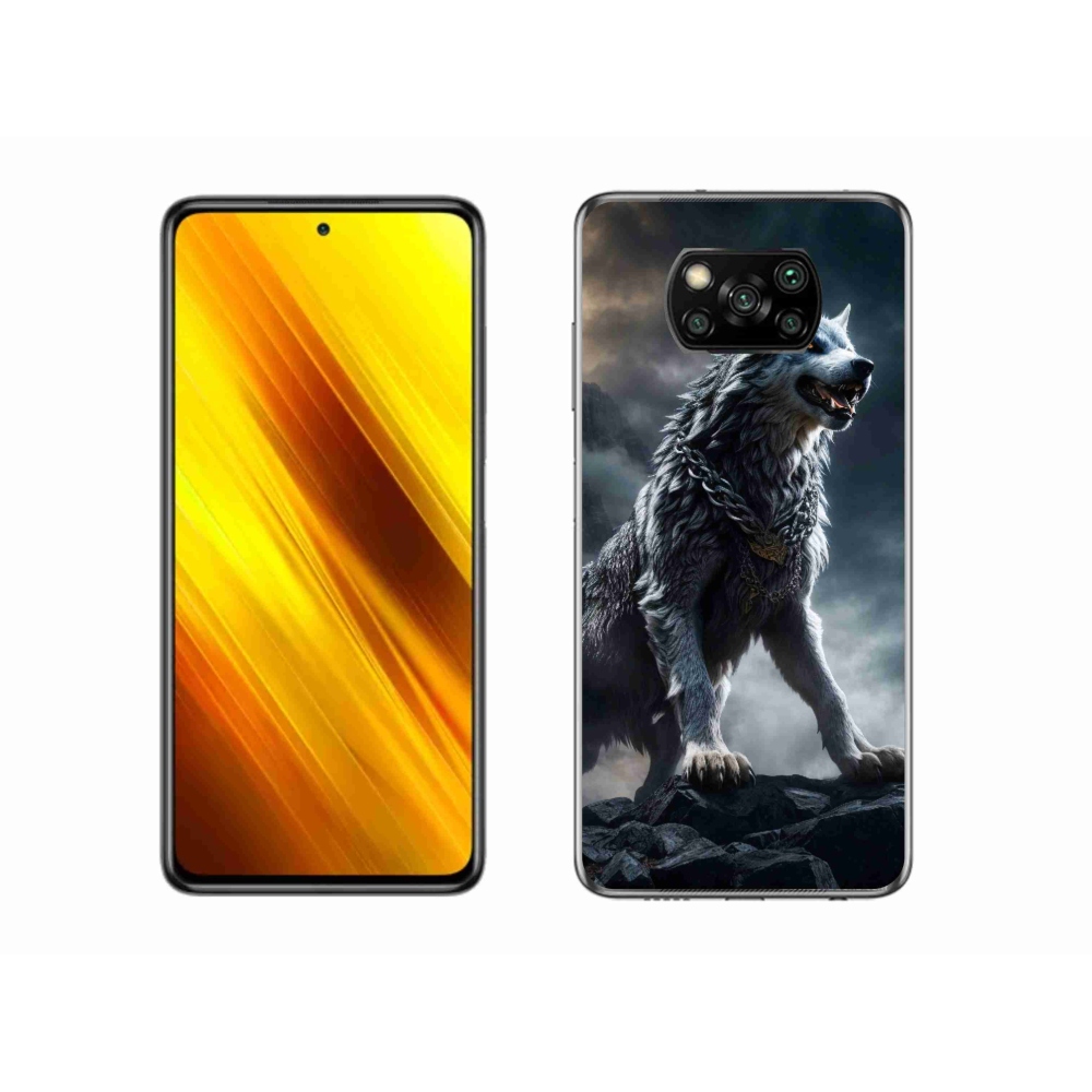 Gél borítás mmCase a Xiaomi Poco X3-hoz - farkas 1