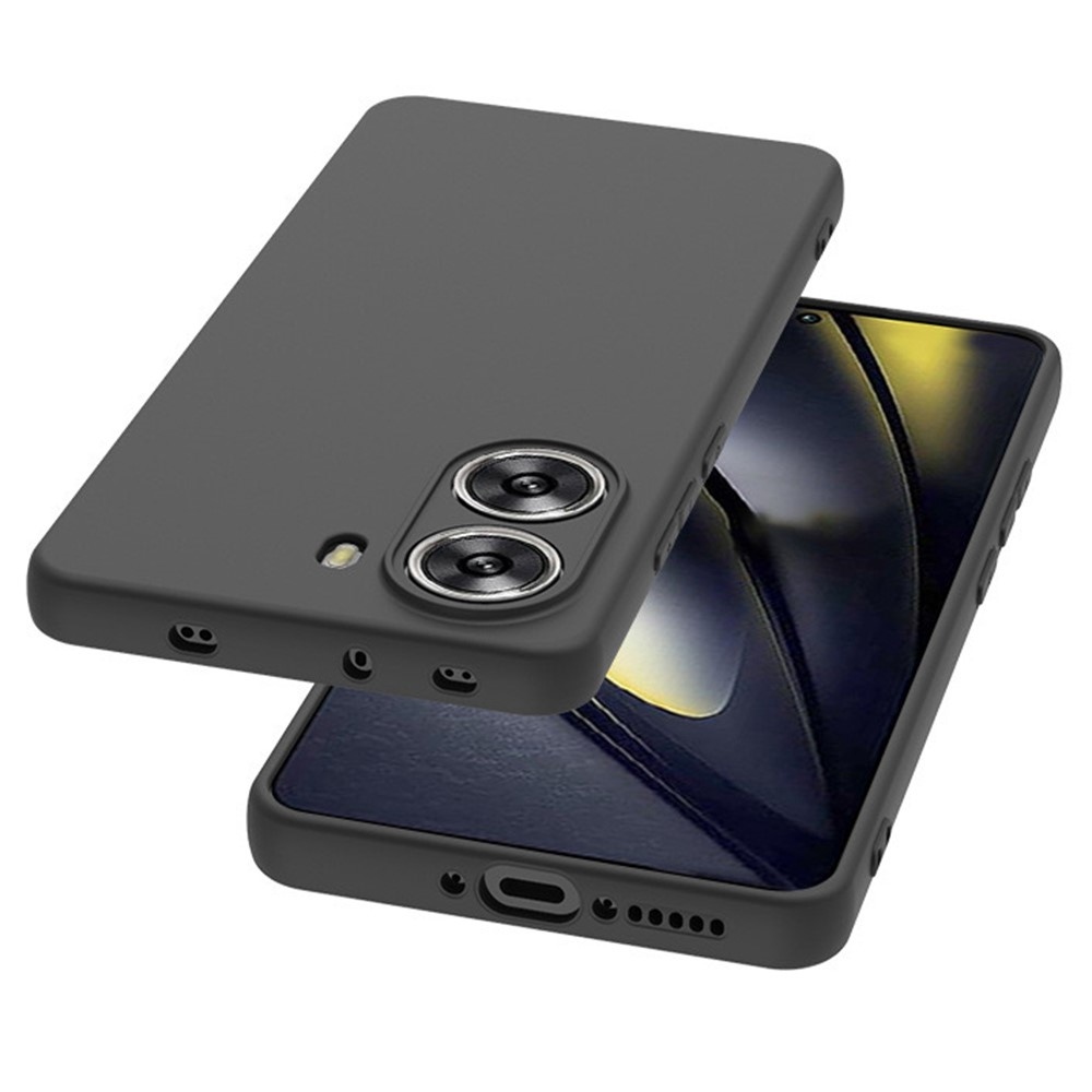 Matt zselés tok a Xiaomi Poco X7 Pro 5G készülékhez - fekete