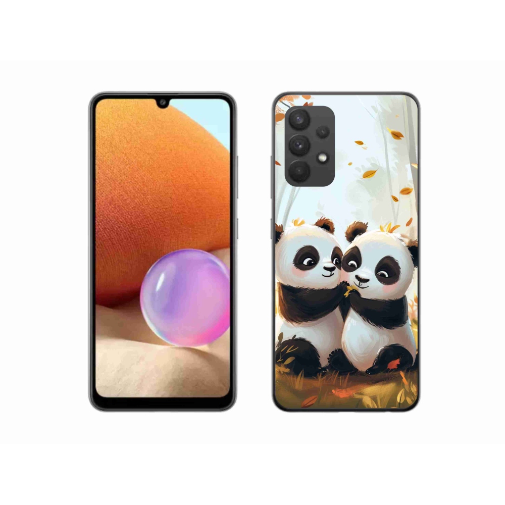 Zselés borítás mmCase Samsung Galaxy A32 4G - pandák