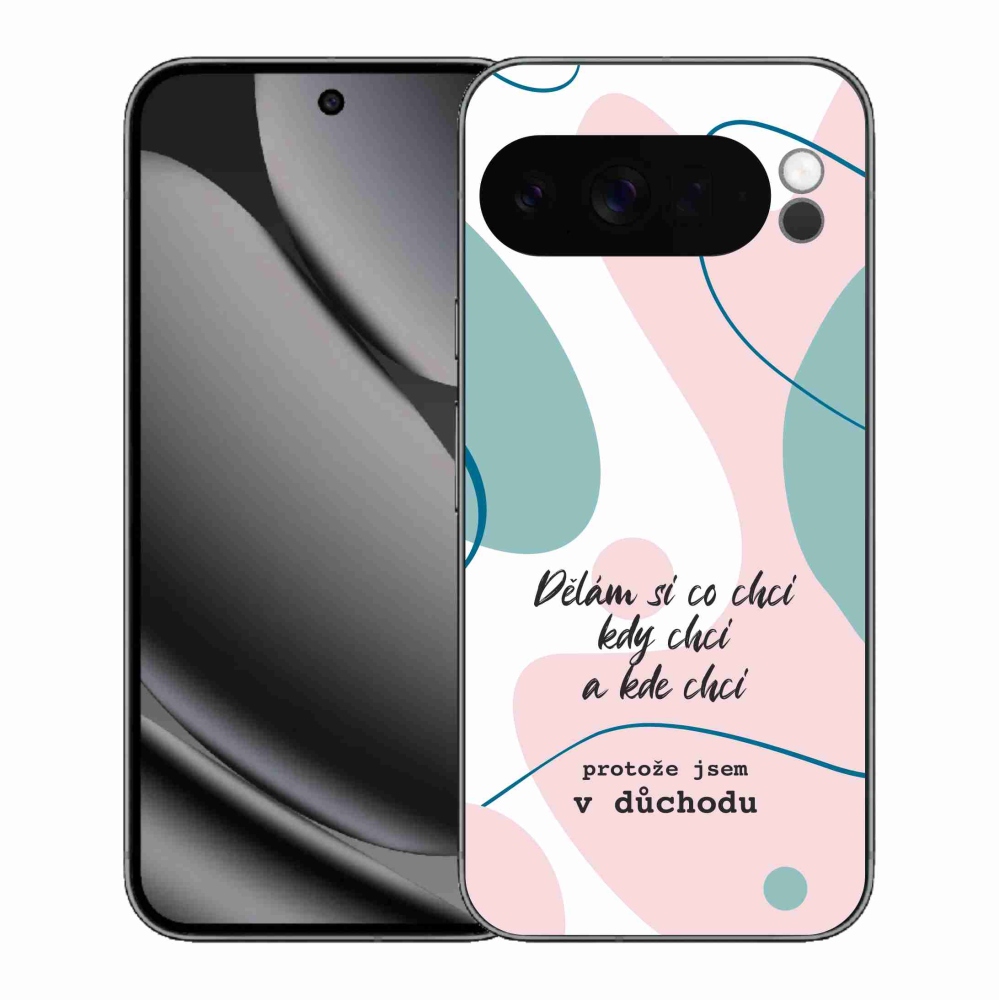 Gél borítás mmCase a Google Pixel 10 Pro XL-hez - vicces szöveg 10 fehér háttér