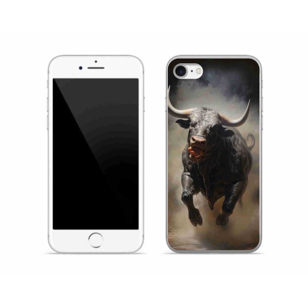 Zselés borítás mmCase iPhone SE (2020) - angry bull