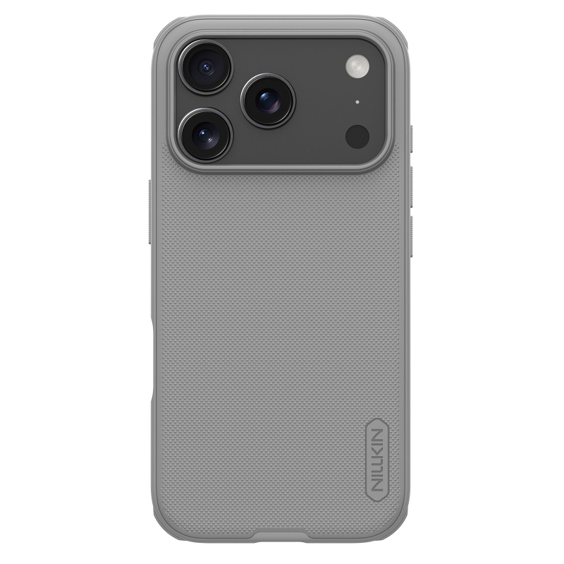 Nillkin Super Frosted PRO hátlap az Apple iPhone 17 Pro Max készülékhez Titánium szürke