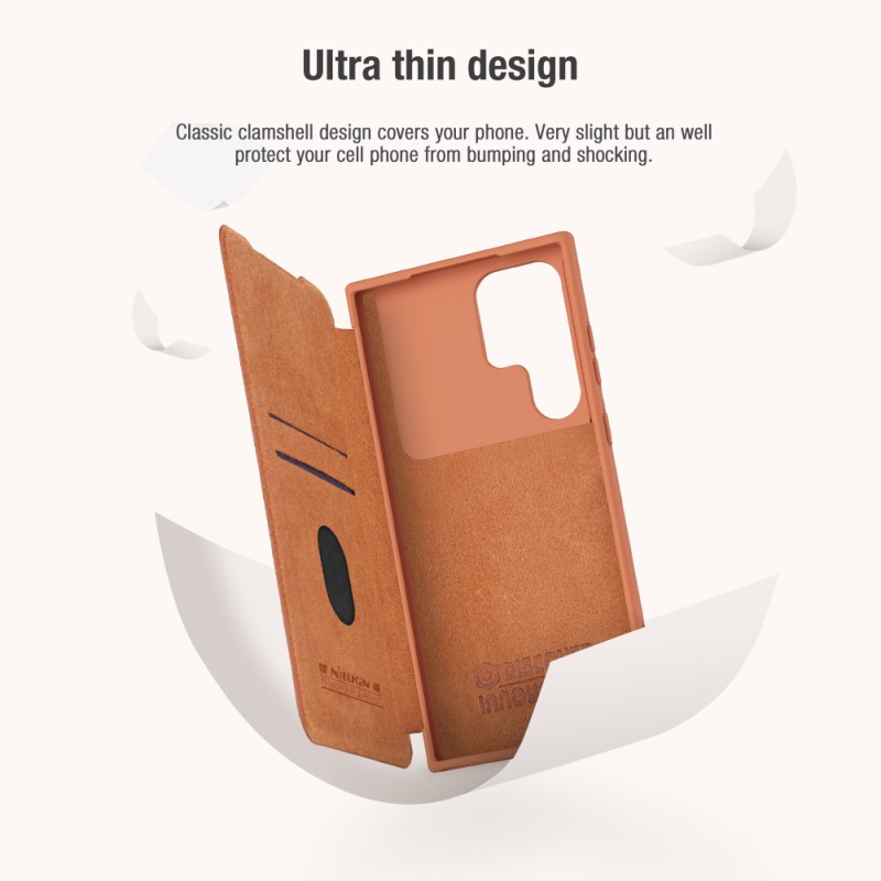Nillkin Qin Book PRO tok Samsung Galaxy S23 Ultra fekete