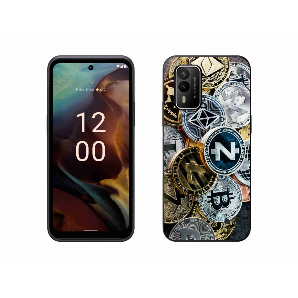 Zselés borítás mmCase a Nokia XR21 készülékhez - kriptovaluták