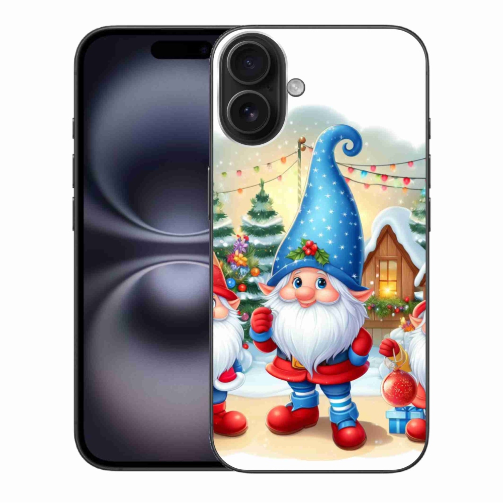 Gél borítás mmCase iPhone 16 Plus készülékhez - Karácsonyi manók