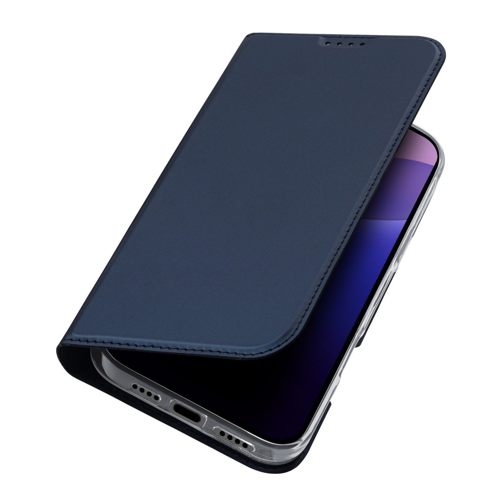DUX könyvtáska iPhone 16 Pro Max készülékhez - sötétkék