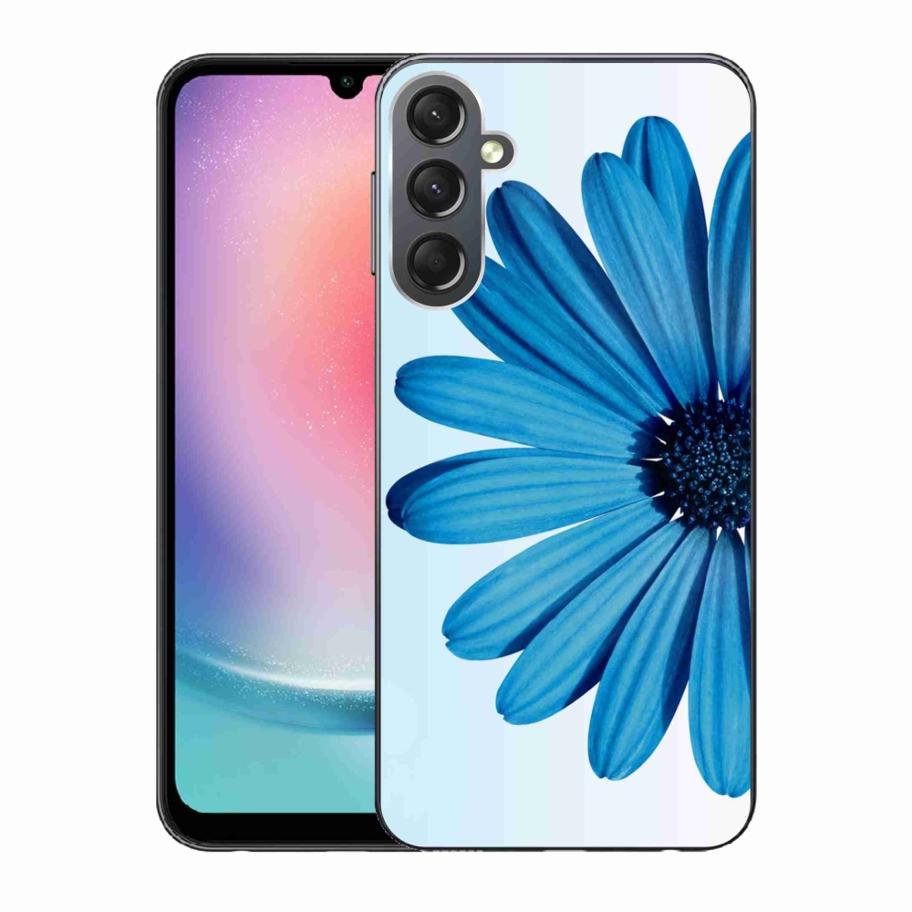 Gél tok mmCase Samsung Galaxy A24 készülékhez - kék margaréta